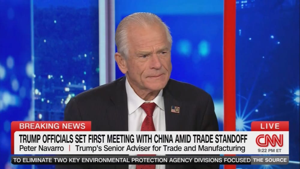 Peter Navarro on Trump Officials Setting First Meeting With China Amid Trade Standoff post image